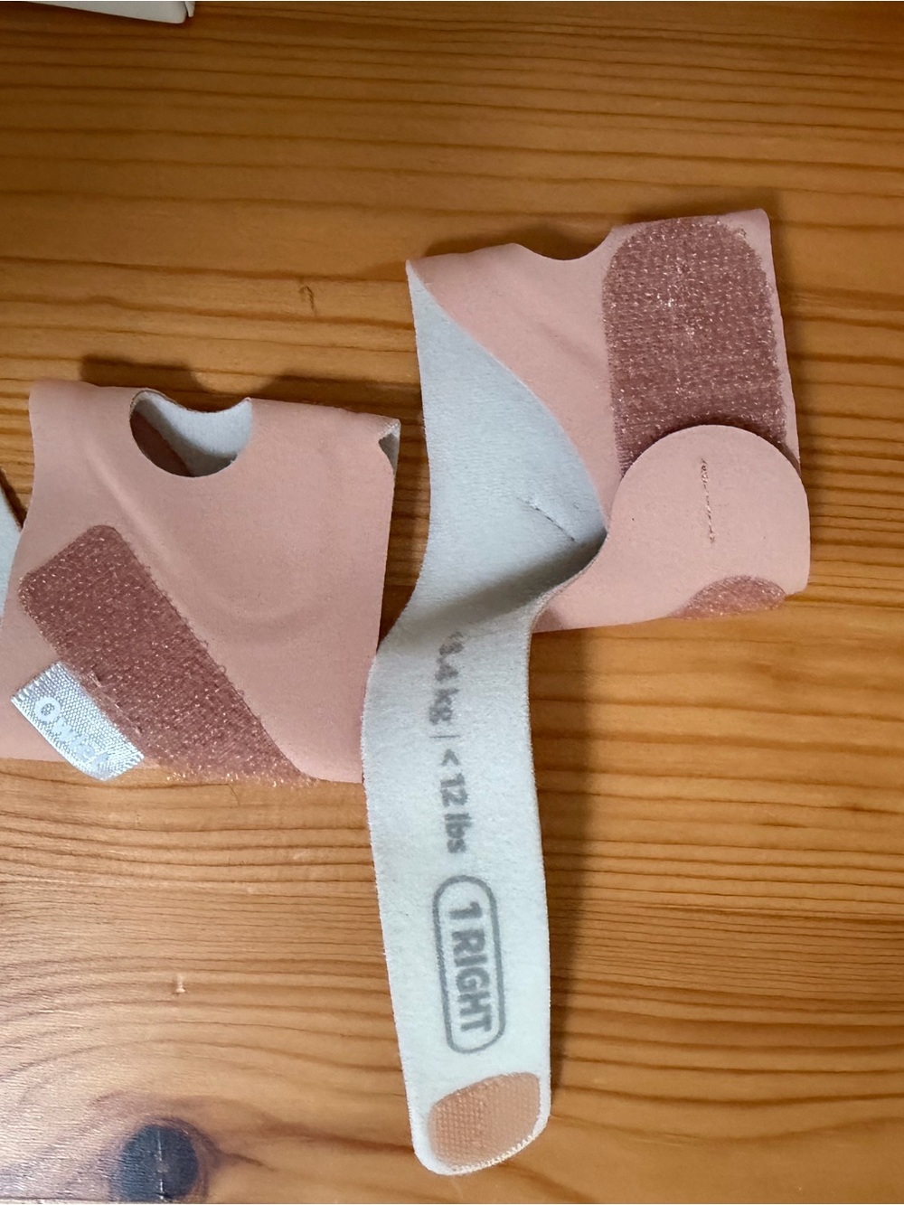 Owlet Extra Fabric Socks - Size 1 - Dusty Rose - Picture 2 of 3